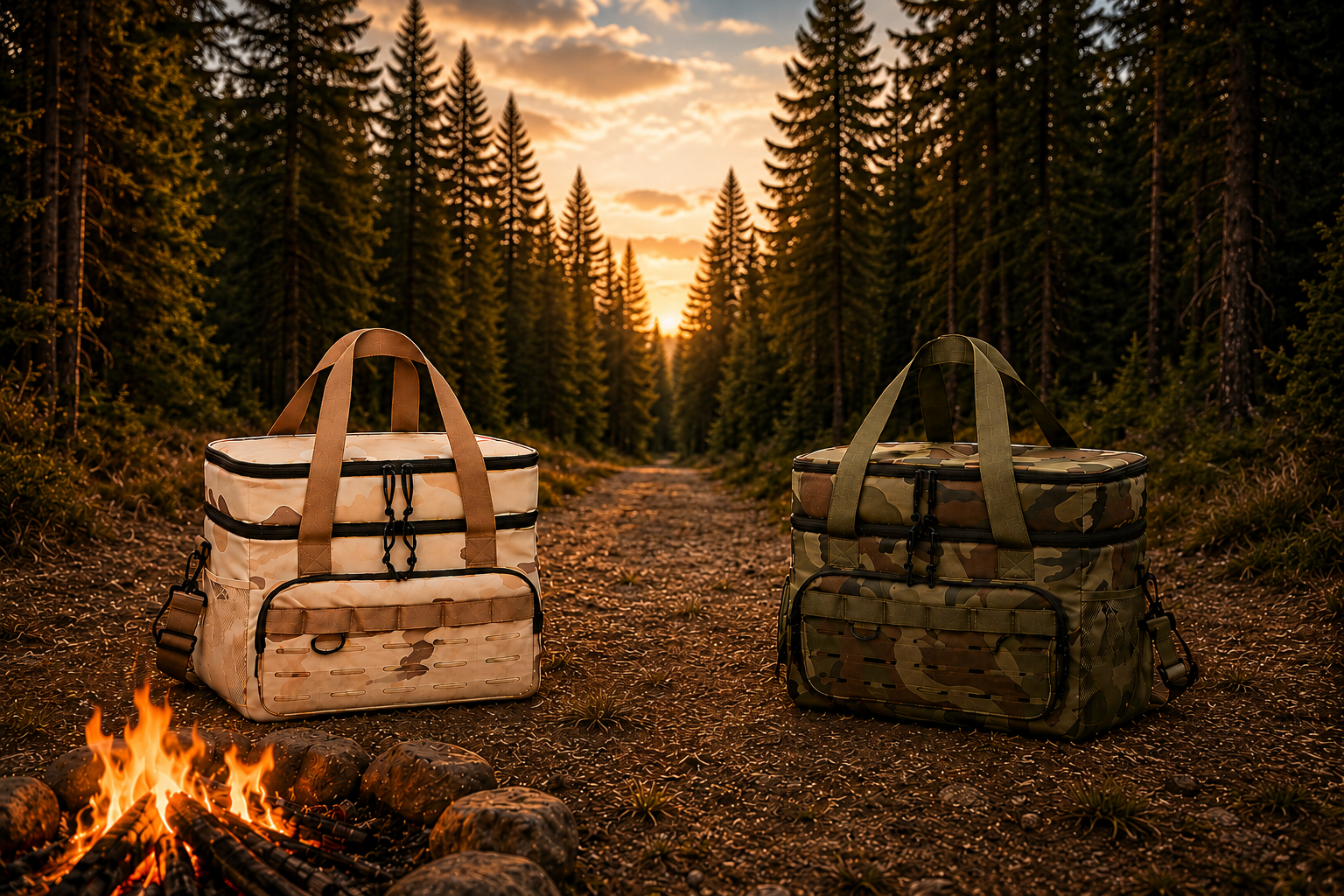 2 Cooler Bags Kit (Save $20!)  Tactical Cooler Bag, Jungle or Desert style.